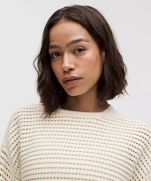 Cotton Crochet Pullover | Women's Sweaters