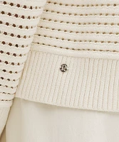 Cotton Crochet Pullover | Women's Sweaters