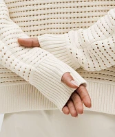 Cotton Crochet Pullover | Women's Sweaters