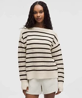Cotton Crochet Pullover | Women's Sweaters