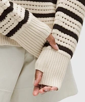 Cotton Crochet Pullover | Women's Sweaters