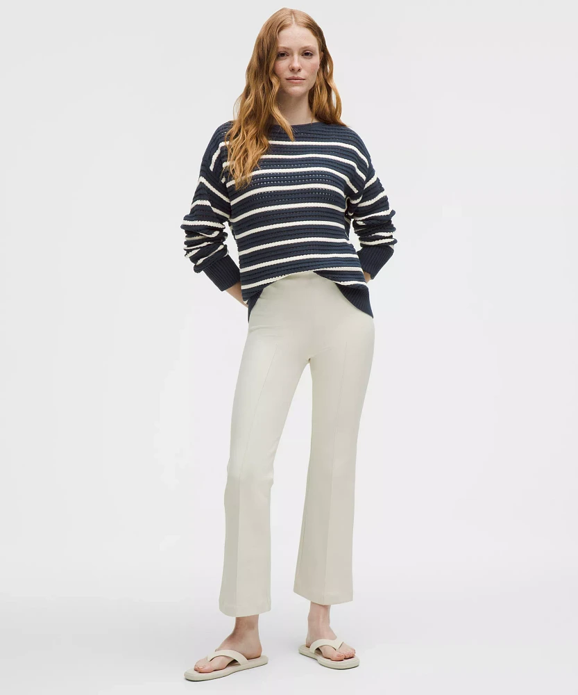 Cotton Crochet Pullover | Women's Sweaters