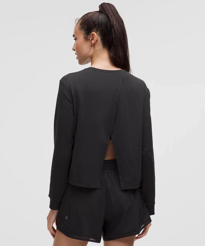 Pace Crush Cross-Back UV-Protective Graphic Long-Sleeve Shirt | Women's Long Sleeve Shirts