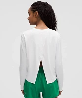 Pace Crush Cross-Back UV-Protective Graphic Long-Sleeve Shirt | Women's Long Sleeve Shirts