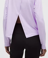 Pace Crush Cross-Back UV-Protective Graphic Long-Sleeve Shirt | Women's Long Sleeve Shirts