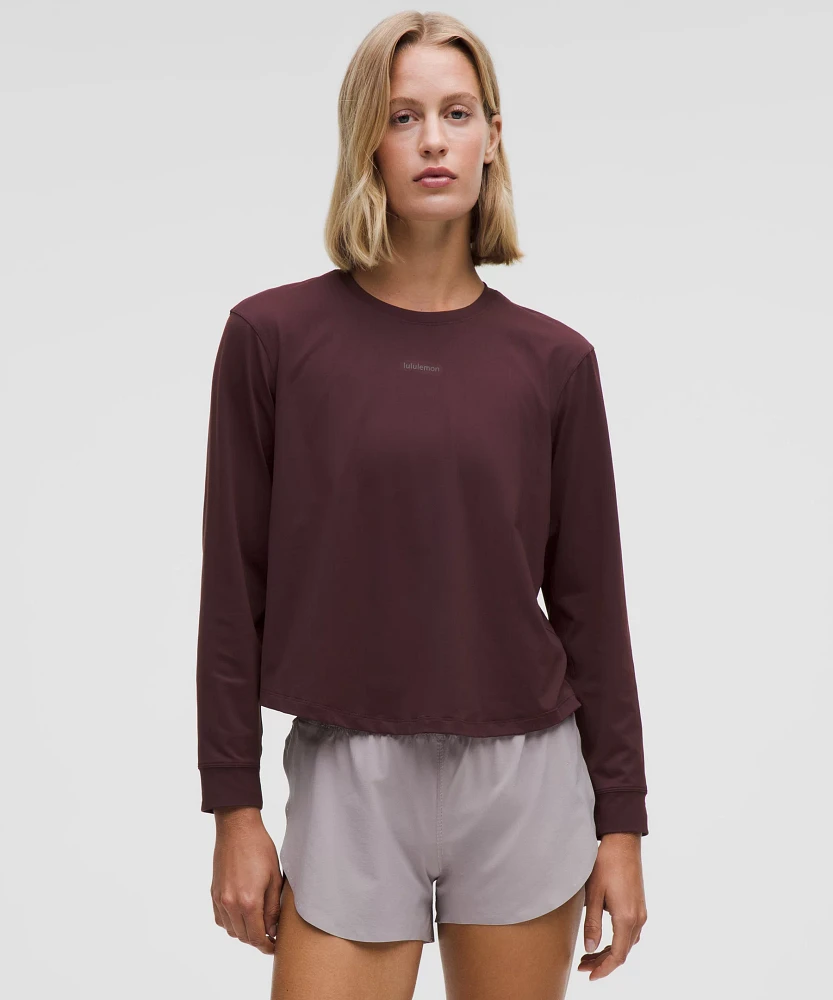 Pace Crush Cross-Back UV-Protective Graphic Long-Sleeve Shirt | Women's Long Sleeve Shirts