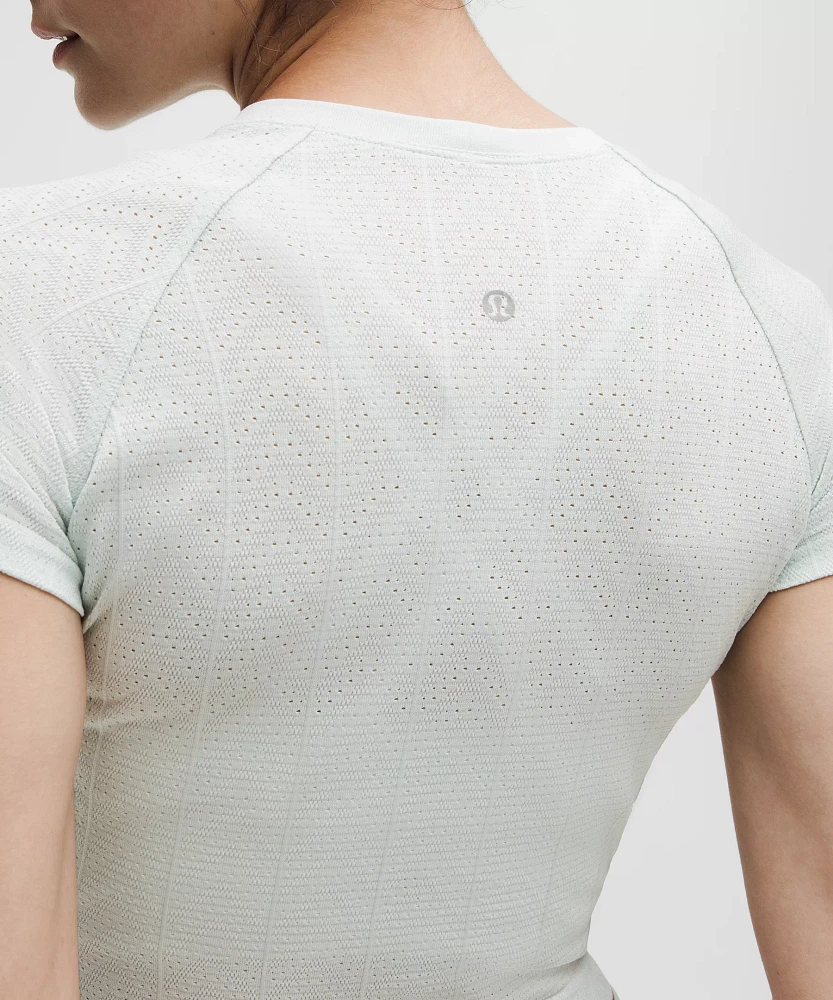 Swiftly Pointelle Cropped Short-Sleeve Shirt | Women's Short Sleeve Shirts & Tee's