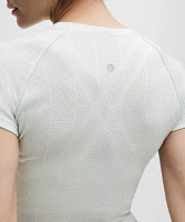 Swiftly Pointelle Cropped Short-Sleeve Shirt | Women's Short Sleeve Shirts & Tee's