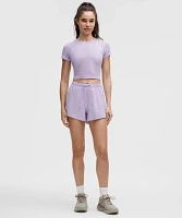 Swiftly Pointelle Cropped Short-Sleeve Shirt | Women's Short Sleeve Shirts & Tee's