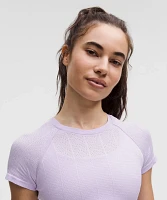 Swiftly Pointelle Cropped Short-Sleeve Shirt | Women's Short Sleeve Shirts & Tee's
