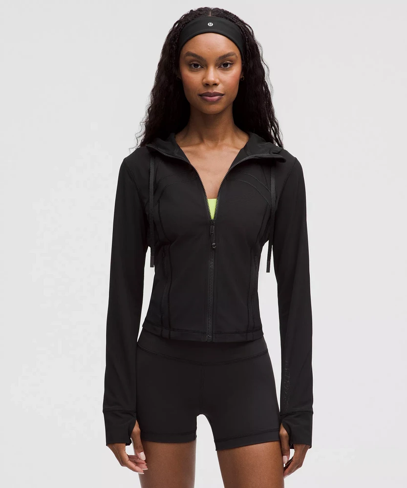 Define Cropped Hooded Jacket *Mesh | Women's Coats & Jackets