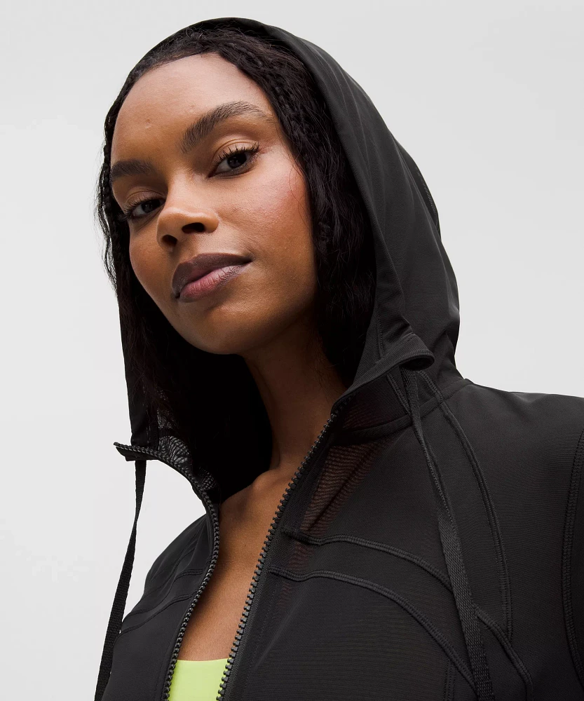 Define Cropped Hooded Jacket *Mesh | Women's Coats & Jackets