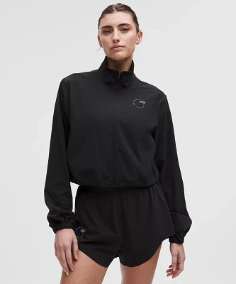 Mile Maker Run Crew Graphic Cinch-Hem Jacket | Women's Coats & Jackets