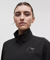 Mile Maker Run Crew Graphic Cinch-Hem Jacket | Women's Coats & Jackets