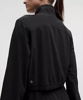Mile Maker Run Crew Graphic Cinch-Hem Jacket | Women's Coats & Jackets