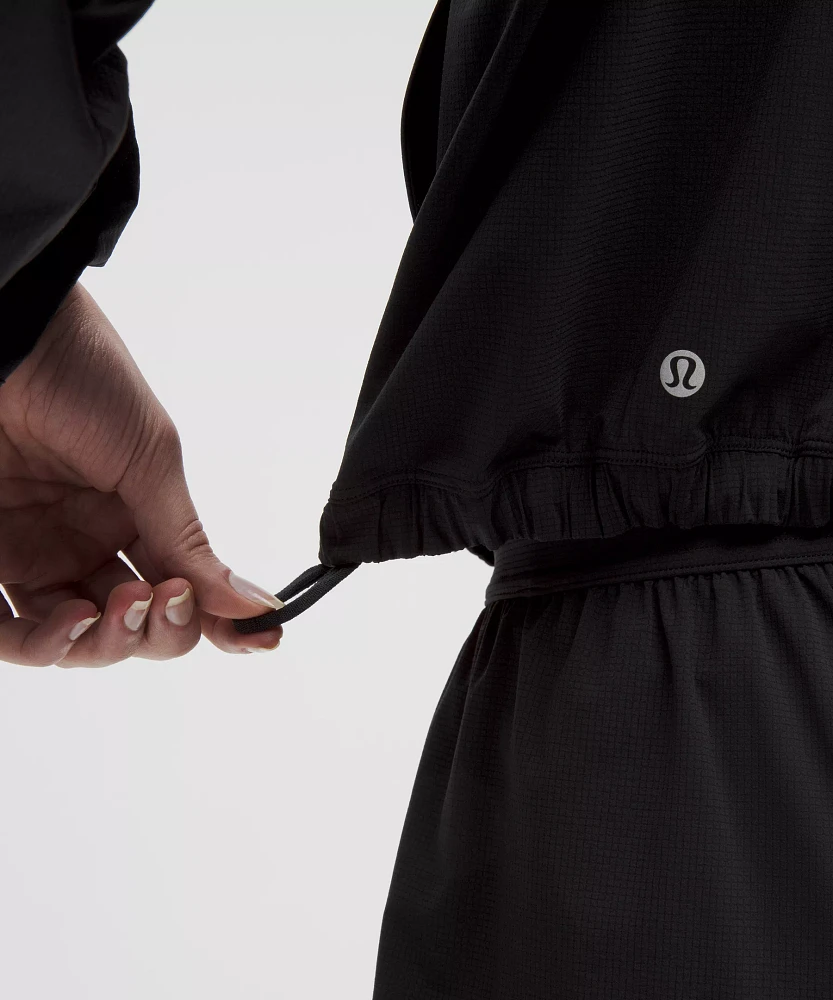 Mile Maker Run Crew Graphic Cinch-Hem Jacket | Women's Coats & Jackets