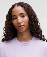 Cotton Jersey Oversized Stitch-Detail T-Shirt | Women's Short Sleeve Shirts & Tee's