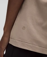 Cotton Jersey Oversized Stitch-Detail T-Shirt | Women's Short Sleeve Shirts & Tee's