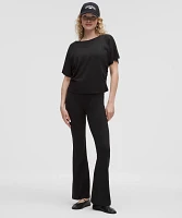 Organic Cotton Ruched-Sides T-Shirt | Women's Short Sleeve Shirts & Tee's