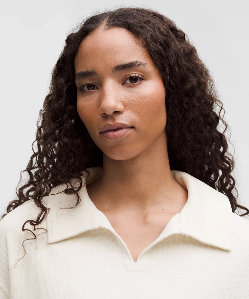 Softstreme Pique Oversized Long-Sleeve Polo Shirt | Women's Shirts