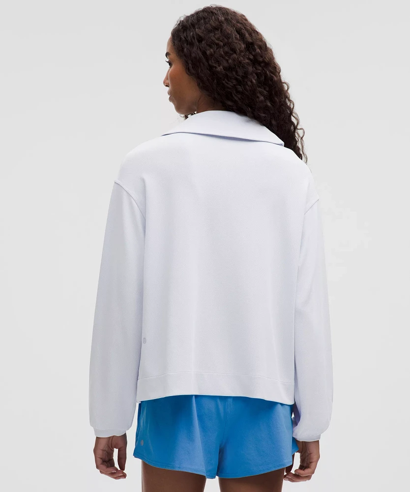 Softstreme Pique Oversized Long-Sleeve Polo Shirt | Women's Shirts
