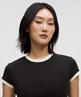 Organic Cotton Ringer Baby Tee | Women's Short Sleeve Shirts & Tee's