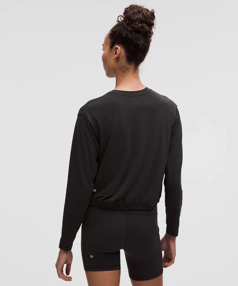 Jersey Training Elastic-Hem Long-Sleeve Shirt | Women's Long Sleeve Shirts