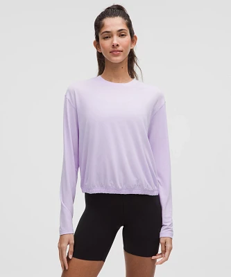 Jersey Training Elastic-Hem Long-Sleeve Shirt | Women's Long Sleeve Shirts