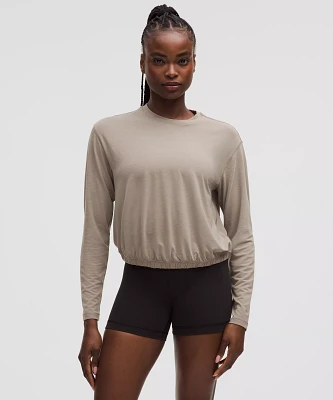 Jersey Training Elastic-Hem Long-Sleeve Shirt | Women's Long Sleeve Shirts