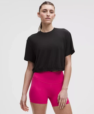 Jersey Training Elastic-Hem Short-Sleeve Shirt | Women's Short Sleeve Shirts & Tee's