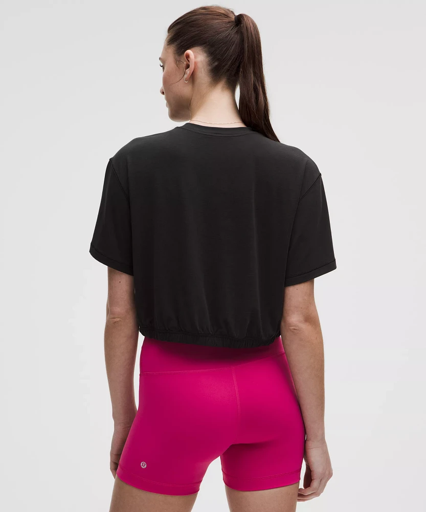 Jersey Training Elastic-Hem Short-Sleeve Shirt | Women's Short Sleeve Shirts & Tee's