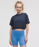 Jersey Training Elastic-Hem Short-Sleeve Shirt | Women's Short Sleeve Shirts & Tee's