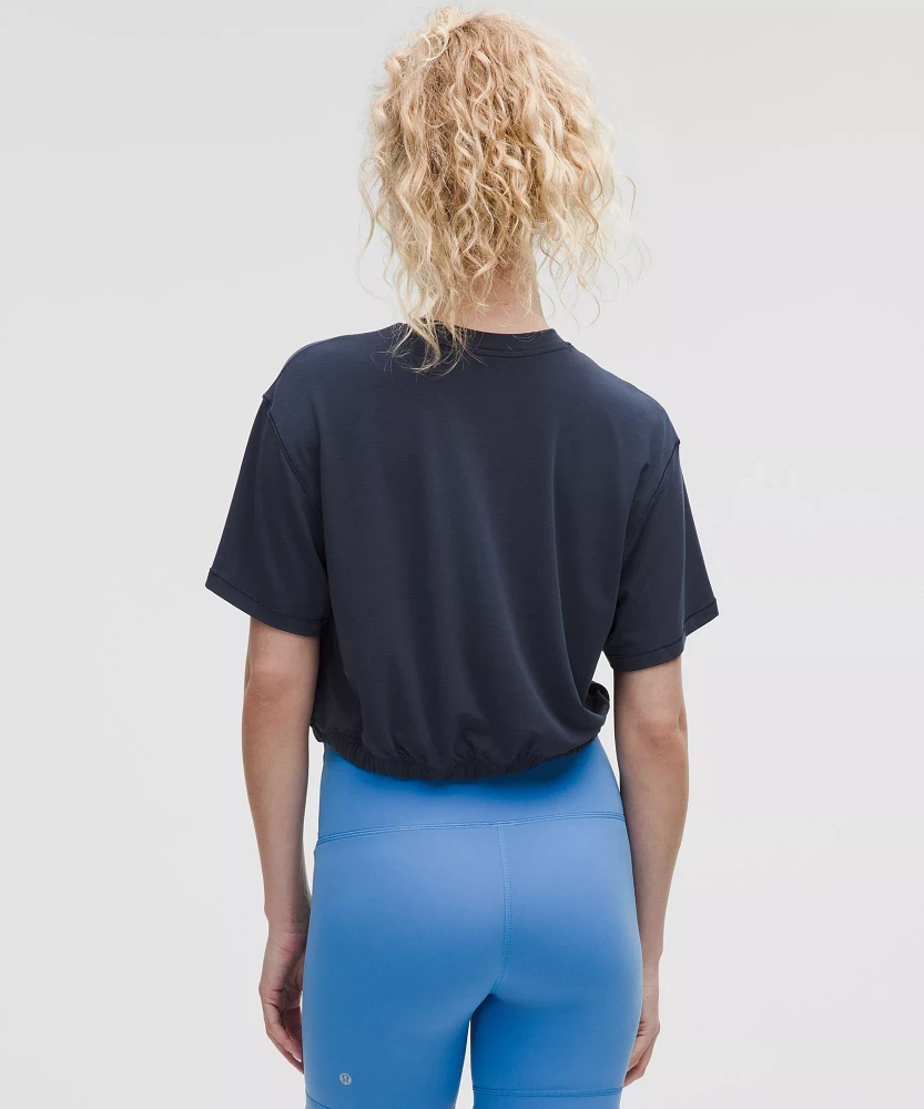 Jersey Training Elastic-Hem Short-Sleeve Shirt | Women's Short Sleeve Shirts & Tee's