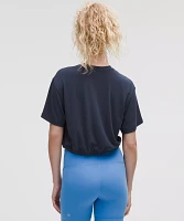 Jersey Training Elastic-Hem Short-Sleeve Shirt | Women's Short Sleeve Shirts & Tee's