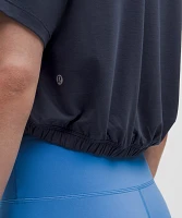 Jersey Training Elastic-Hem Short-Sleeve Shirt | Women's Short Sleeve Shirts & Tee's