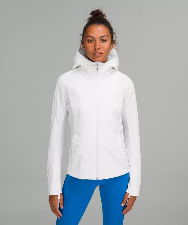 NWT Lululemon Its Fleecing Cold Zip Up Jacket Heathered White