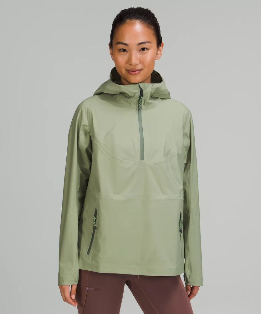 womens half zip rain jacket