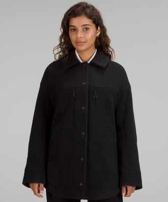 Insulated Wool Shirt Jacket | Women's Coats & Jackets