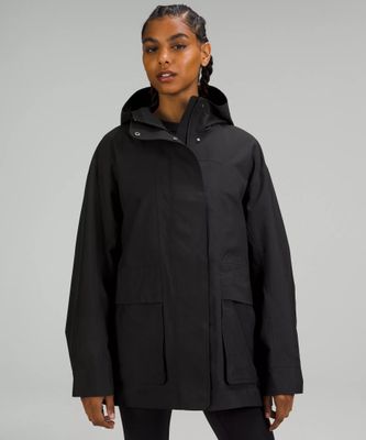 Oversized Hooded Rain Jacket | Women's Coats & Jackets
