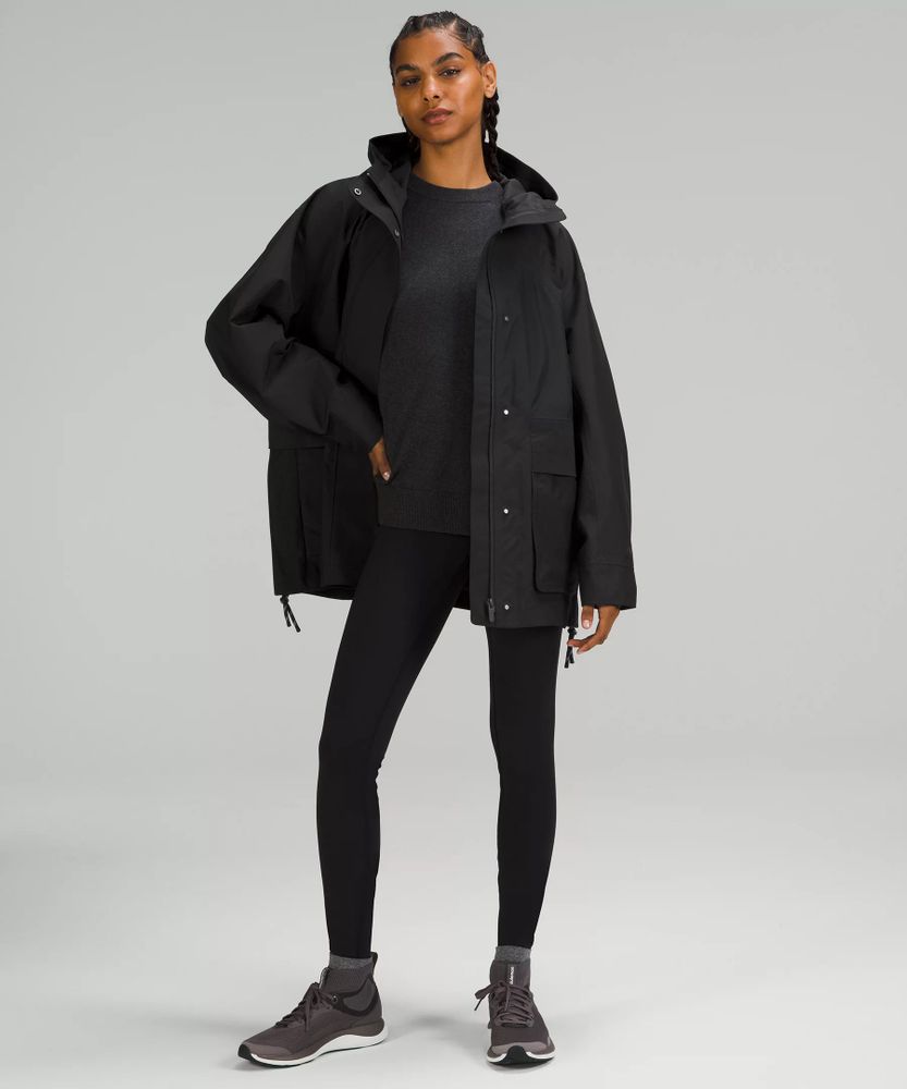 Oversized Hooded Rain Jacket | Women's Coats & Jackets