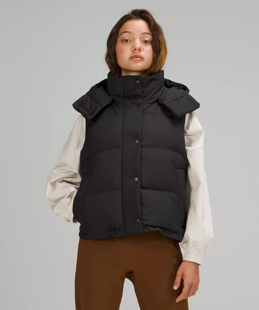 Wunder Puff Cropped Vest | Women's Coats & Jackets