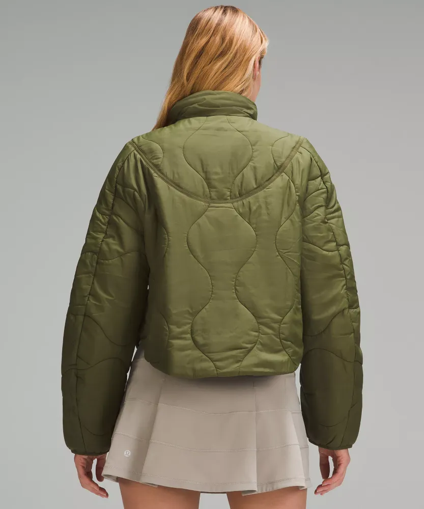 Quilted Light Insulation Cropped Jacket | Women's Coats & Jackets