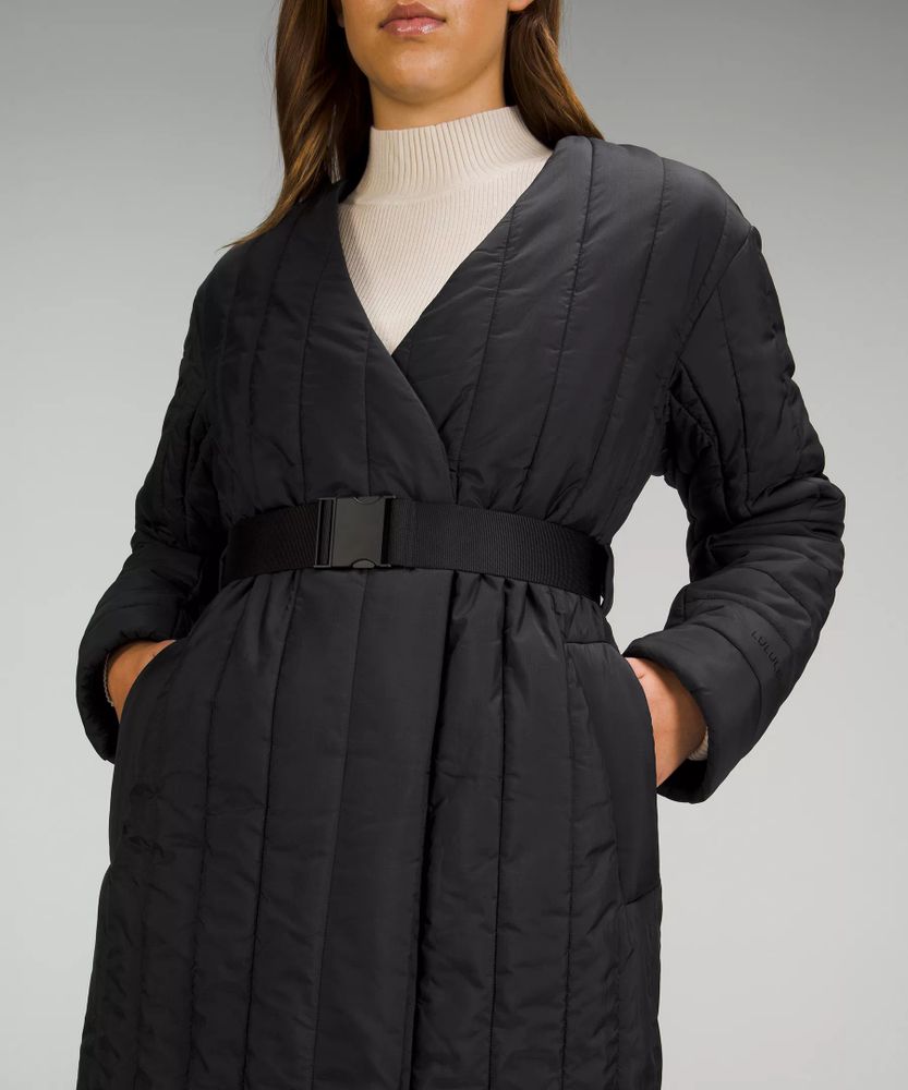 Belted Long Insulated Jacket *Online Only | Women's Coats & Jackets