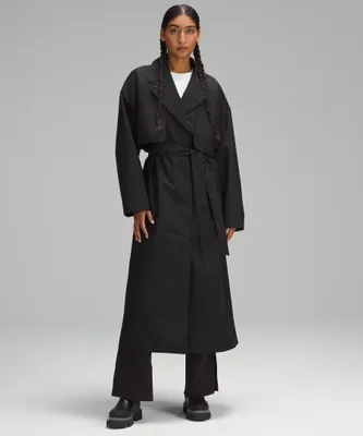 Oversized Tie-Waist Trench Coat | Women's Coats & Jackets