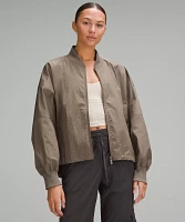 Lightweight Hem-Cinch Bomber Jacket | Women's Coats & Jackets