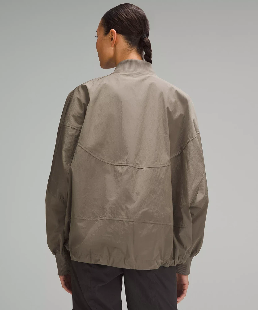 Lightweight Hem-Cinch Bomber Jacket | Women's Coats & Jackets