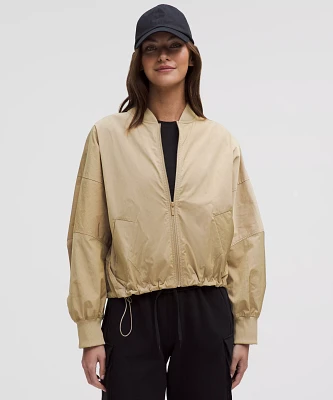 Lightweight Hem-Cinch Bomber Jacket | Women's Coats & Jackets