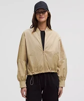 Lightweight Hem-Cinch Bomber Jacket | Women's Coats & Jackets