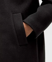 Relaxed-Fit Zip-Front Wool Coat | Women's Coats & Jackets