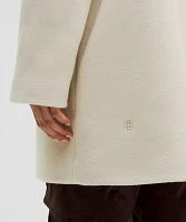 Relaxed-Fit Zip-Front Wool Coat | Women's Coats & Jackets